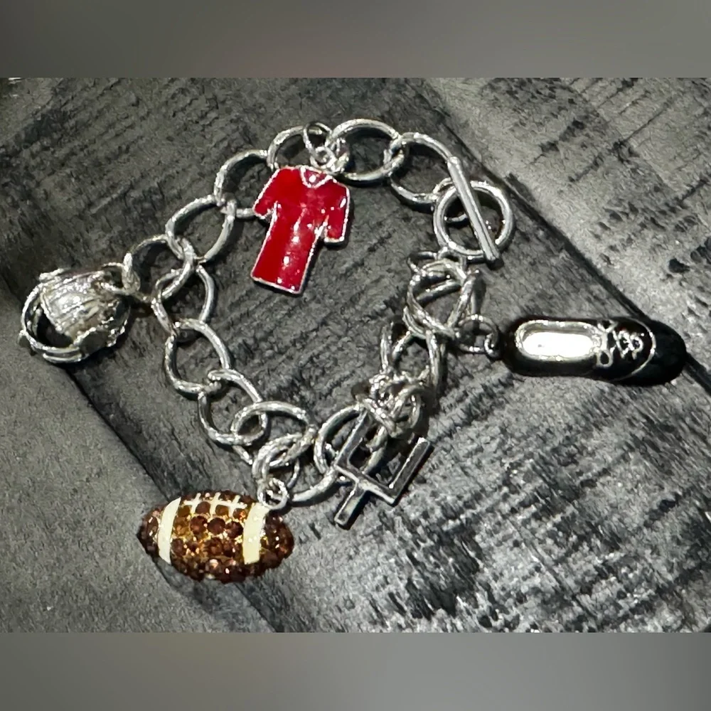 ☀️ Football-Themed Charm Bracelet